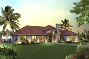 Mediterranean Style House Plan - 3 Beds 2.5 Baths 2072 Sq/Ft Plan #57-678 