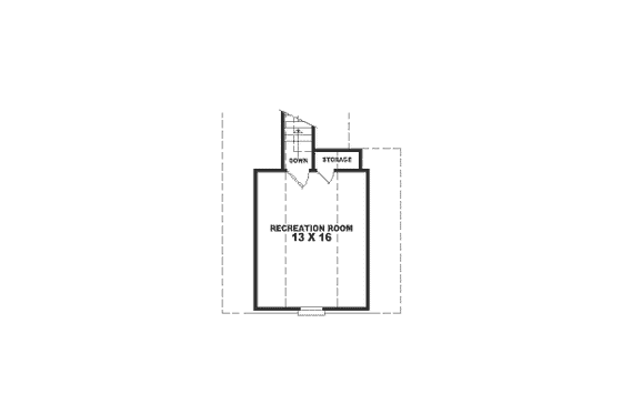 Floor Plan - Other Floor for European House Plan #81-256 - 2 bed, 2 bath