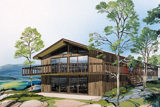 Exterior - Front Elevation for Bungalow House Plan #312-762 - 4 bed, 2.5 bath