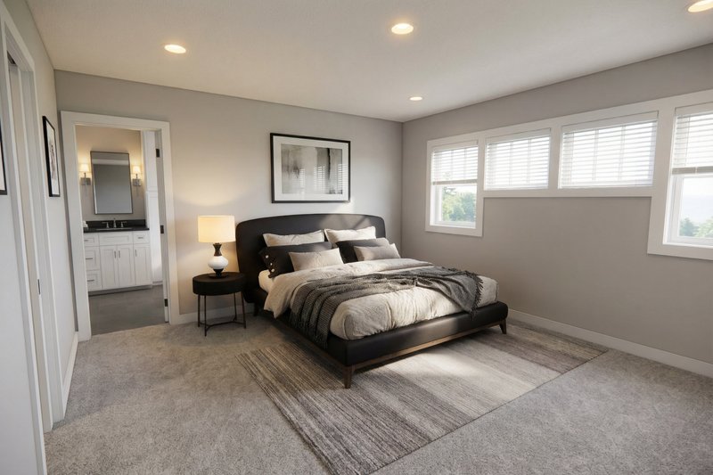 House Design - Interior - Master Bedroom 1 for Farmhouse House Plan #51-1518 - 4 bed, 2.5 bath