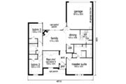 Traditional Style House Plan - 3 Beds 2 Baths 1631 Sq/Ft Plan #84-311 