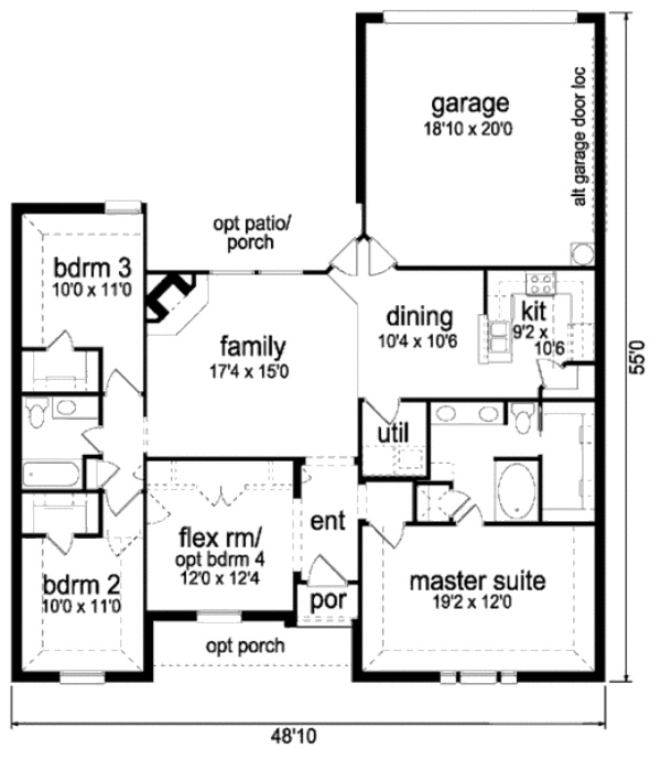 Traditional Floor Plan - Main Floor Plan #84-311