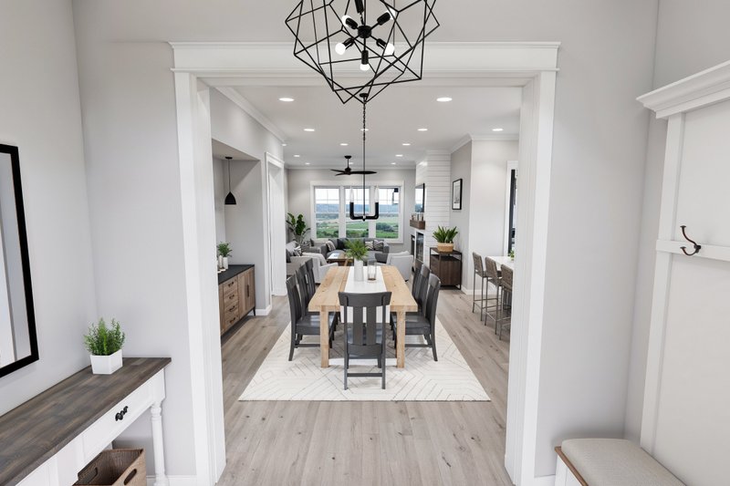 House Blueprint - Interior - Entry 1 for Farmhouse House Plan #51-1268 - 3 bed, 3.5 bath