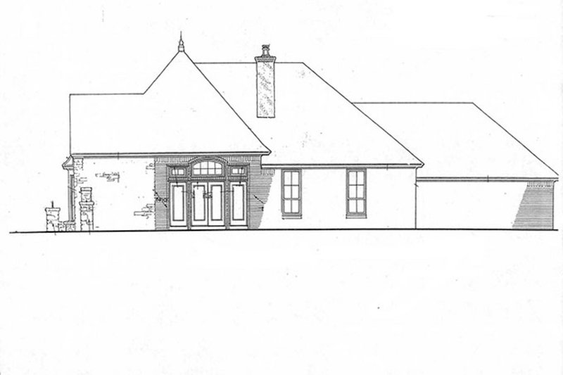 Architectural House Design - Exterior - Other Elevation for Country House Plan #310-1197 - 2 bed, 2 bath
