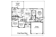Ranch Style House Plan - 3 Beds 2 Baths 1871 Sq/Ft Plan #46-874 