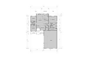 Floor Plan - Main Floor for Traditional House Plan #123-123 - 4 bed, 3.5 bath