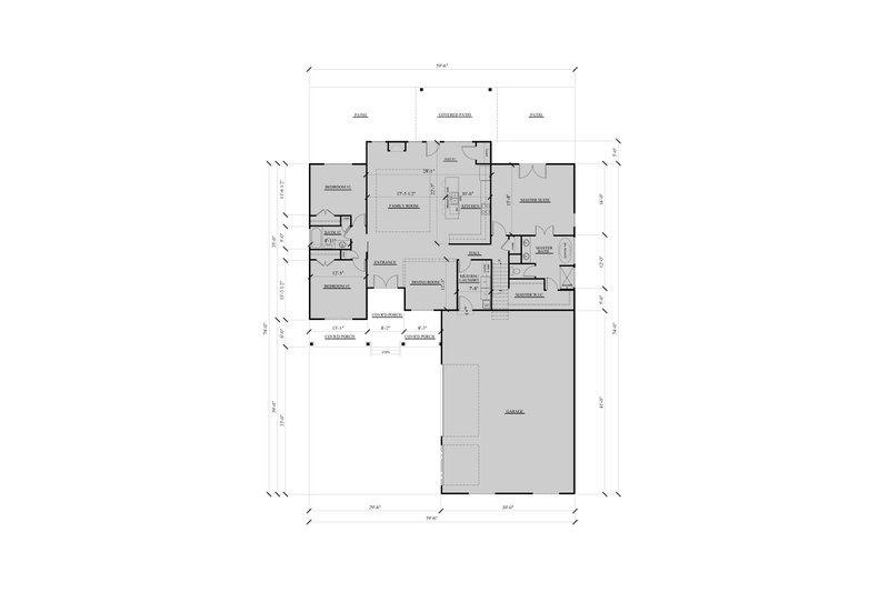 Dream House Plan - Floor Plan - Main Floor for Traditional House Plan #123-123 - 4 bed, 3.5 bath
