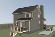 Bungalow Style House Plan - 4 Beds 2 Baths 1495 Sq/Ft Plan #79-204 