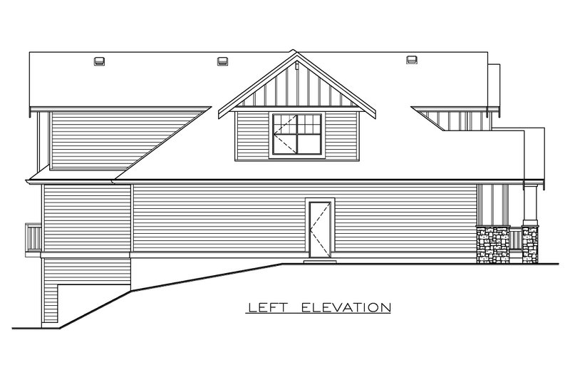 House Blueprint - Exterior - Other Elevation for Farmhouse House Plan #1100-107 - 3 bed, 3 bath