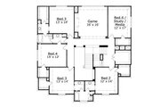 European Style House Plan - 6 Beds 3.5 Baths 4340 Sq/Ft Plan #411-299 