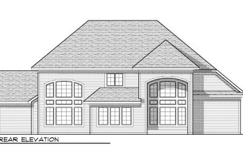 House Plan Design - Exterior - Rear Elevation for Craftsman House Plan #70-956 - 4 bed, 3.5 bath