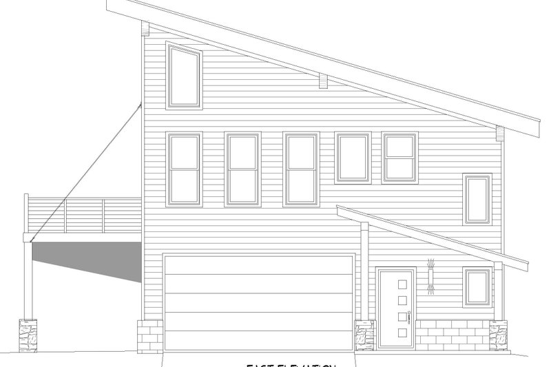 Dream House Plan - Exterior - Other Elevation 1 for Contemporary House Plan #932-807 - 2 bed, 2 bath