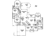 European Style House Plan - 5 Beds 5.5 Baths 5379 Sq/Ft Plan #52-176 