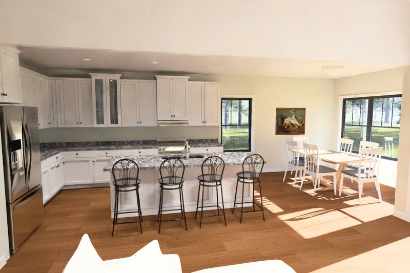 House Blueprint - Interior - Kitchen for Farmhouse House Plan #513-2449 - 4 bed, 3.5 bath