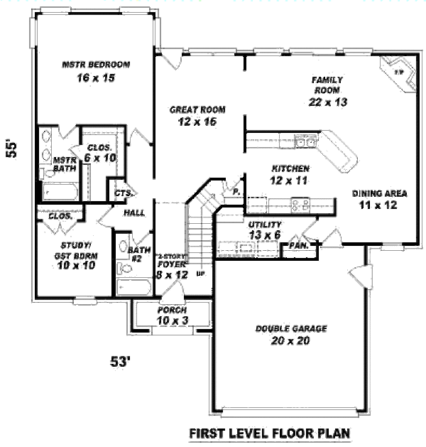 European Floor Plan - Main Floor Plan #81-13714