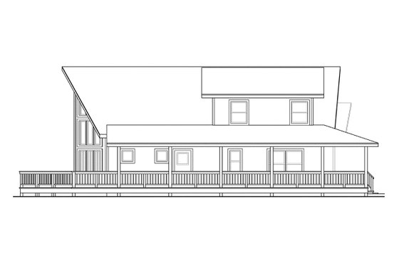 Exterior - Other Elevation 1 for Cabin House Plan #124-456 - 3 bed, 2 bath