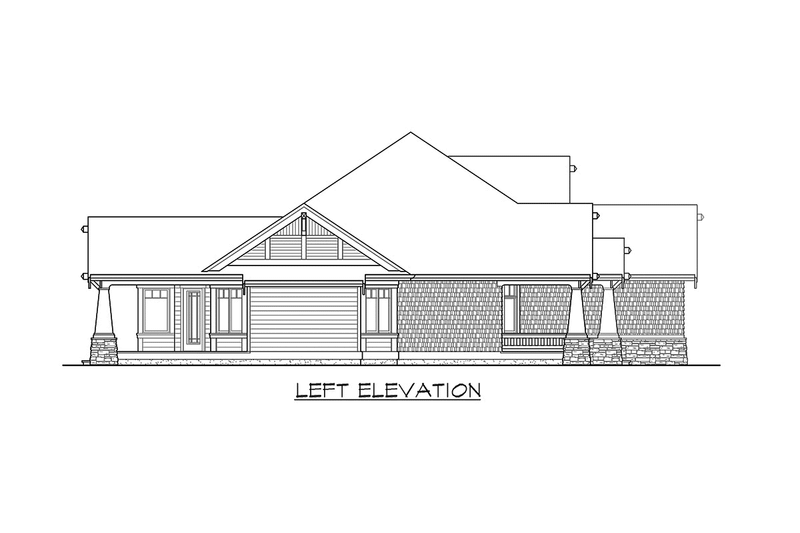 Dream House Plan - Exterior - Other Elevation 1 for Craftsman House Plan #132-202 - 4 bed, 3 bath