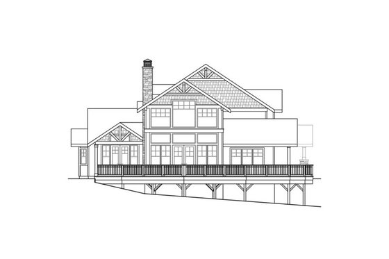 Exterior - Other Elevation 1 for Craftsman House Plan #124-680 - 3 bed, 2.5 bath