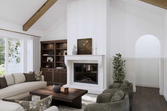 Interior - Family Room for Farmhouse House Plan #1114-118 - 3 bed, 2.5 bath