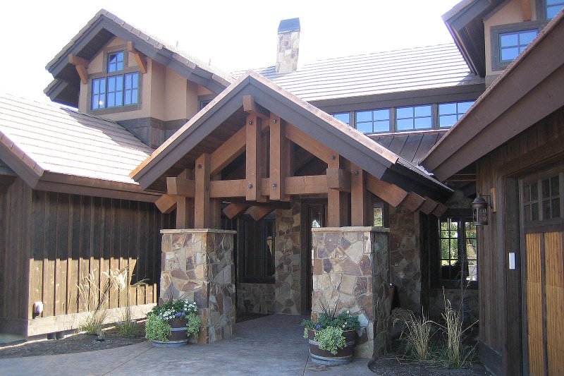 Architectural House Design - Craftsman style home, entry photo