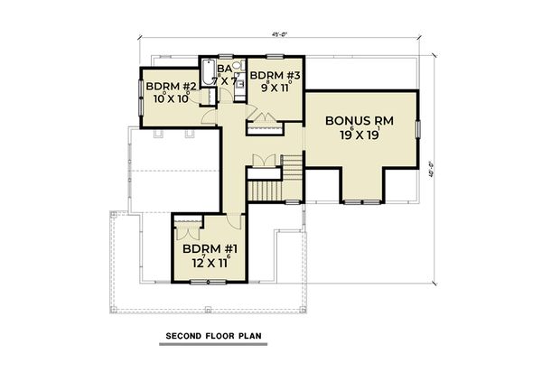 Dream House Plan - Contemporary Floor Plan - Upper Floor Plan #1070-83
