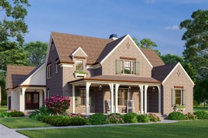 Dream House Plan - Exterior - Front Elevation for Traditional House Plan #927-1034 - 4 bed, 3.5 bath