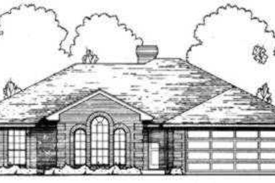 Exterior - Front Elevation for Traditional House Plan #40-310 - 3 bed, 2 bath