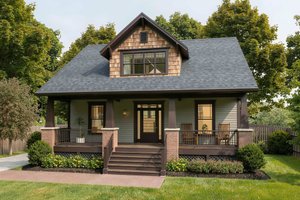 Exterior - Front Elevation for Craftsman House Plan #79-280 - 3 bed, 2.5 bath