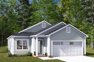 Contemporary Exterior - Front Elevation Plan #513-2286