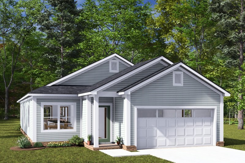 House Blueprint - Cottage Exterior - Front Elevation Plan #513-2286