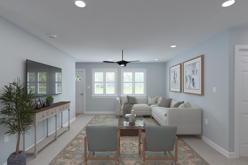 Architectural House Design - Interior - Family Room 1 for Craftsman House Plan #1060-461 - 3 bed, 3 bath