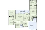 European Style House Plan - 4 Beds 2.5 Baths 2392 Sq/Ft Plan #17-135 Floor 