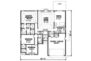 Traditional Style House Plan - 3 Beds 2 Baths 1836 Sq/Ft Plan #65-116 