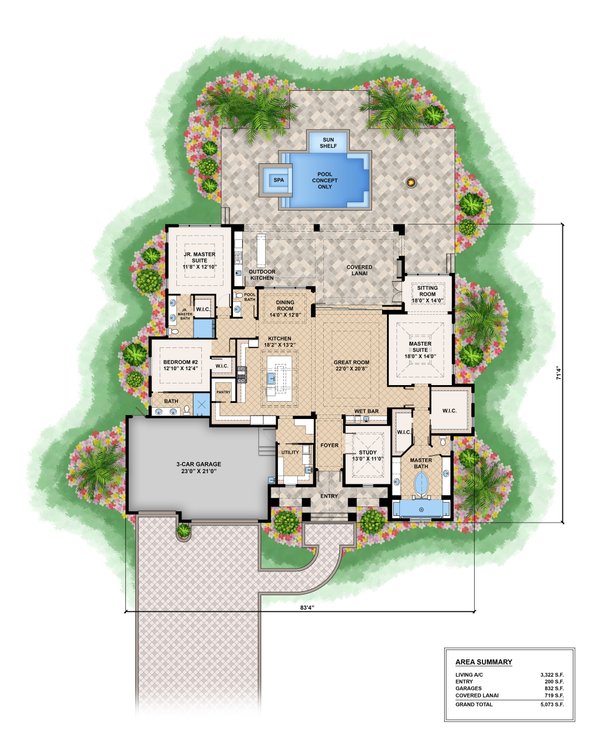 Dream House Plan - Traditional Floor Plan - Main Floor Plan #1083-12