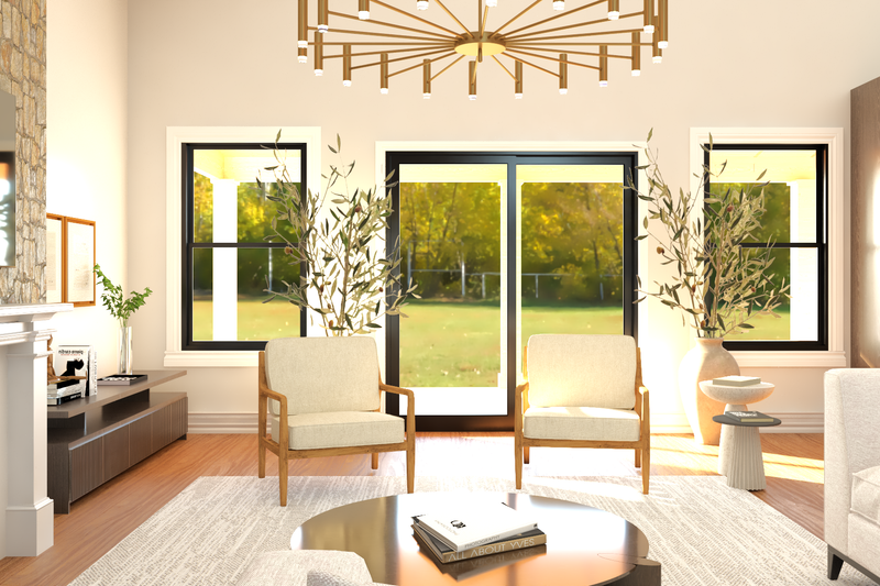 House Plan Design - Interior - Family Room for Farmhouse House Plan #1064-159 - 3 bed, 2 bath