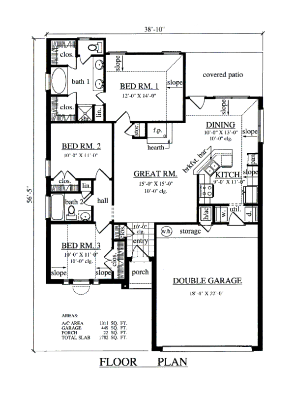 Traditional Floor Plan - Main Floor Plan #42-350