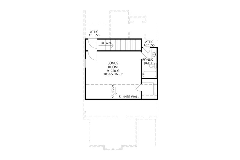 Dream House Plan - Floor Plan - Other Floor for Farmhouse House Plan #1074-87 - 4 bed, 2.5 bath