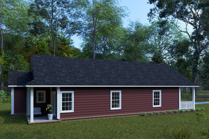 House Blueprint - Exterior - Other Elevation 1 for Cottage House Plan #513-2316 - 2 bed, 2 bath
