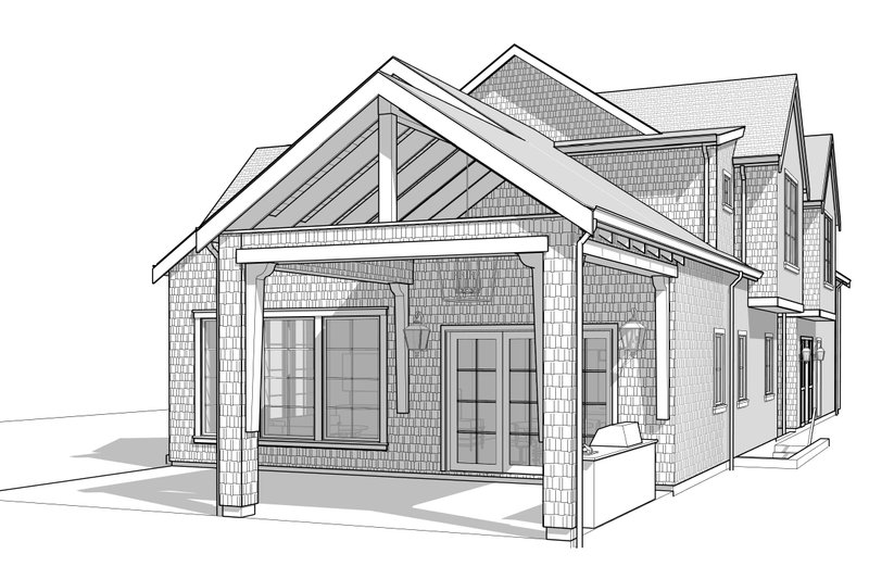 House Blueprint - Exterior - Other Elevation for Farmhouse House Plan #1114-97 - 4 bed, 3.5 bath