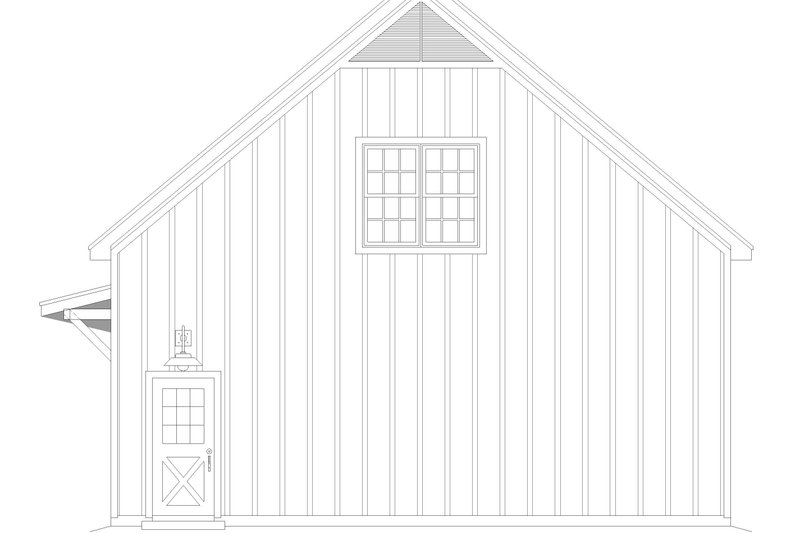 House Blueprint - Exterior - Other Elevation 1 for Country House Plan #932-1268, 0 bath