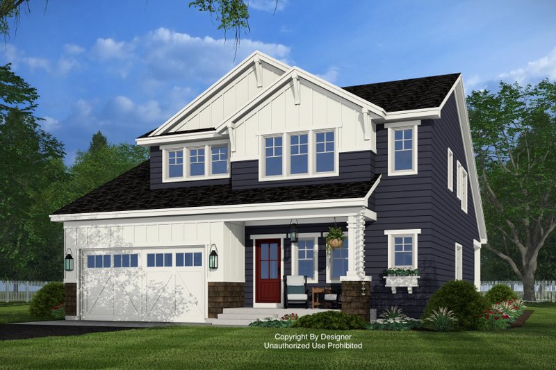 Home Plan - Exterior - Front Elevation 4 for Craftsman House Plan #51-1556 - 4 bed, 4.5 bath