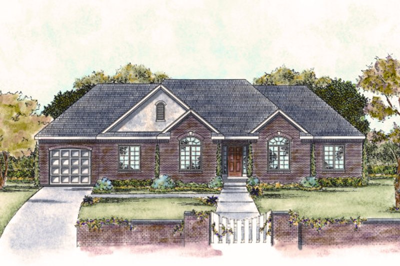 House Design - Traditional Exterior - Front Elevation Plan #20-1717