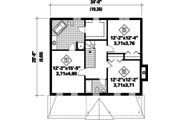 Colonial Style House Plan - 3 Beds 1 Baths 1761 Sq/Ft Plan #25-4789 