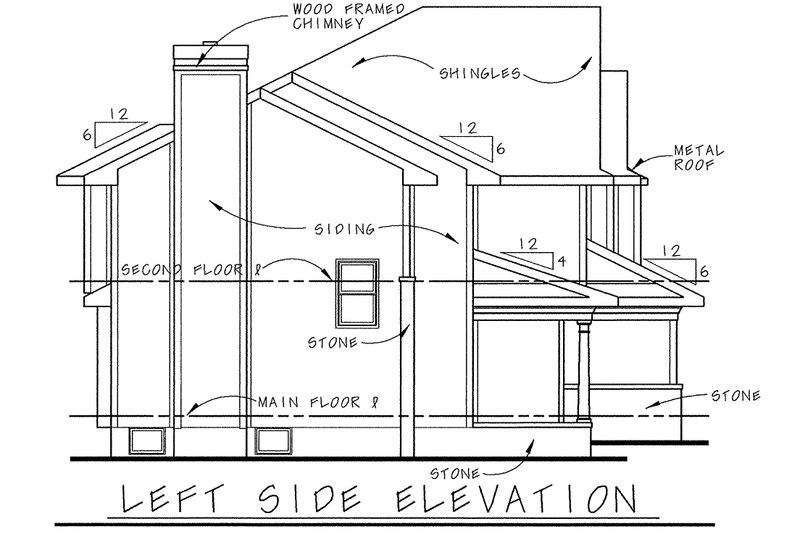 Dream House Plan - Exterior - Other Elevation for Country House Plan #20-2042 - 4 bed, 2.5 bath