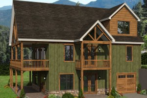 Exterior - Front Elevation 3 for Country House Plan #932-334 - 3 bed, 3 bath