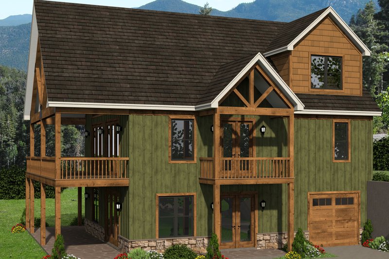 Dream House Plan - Exterior - Front Elevation 3 for Country House Plan #932-334 - 3 bed, 3 bath