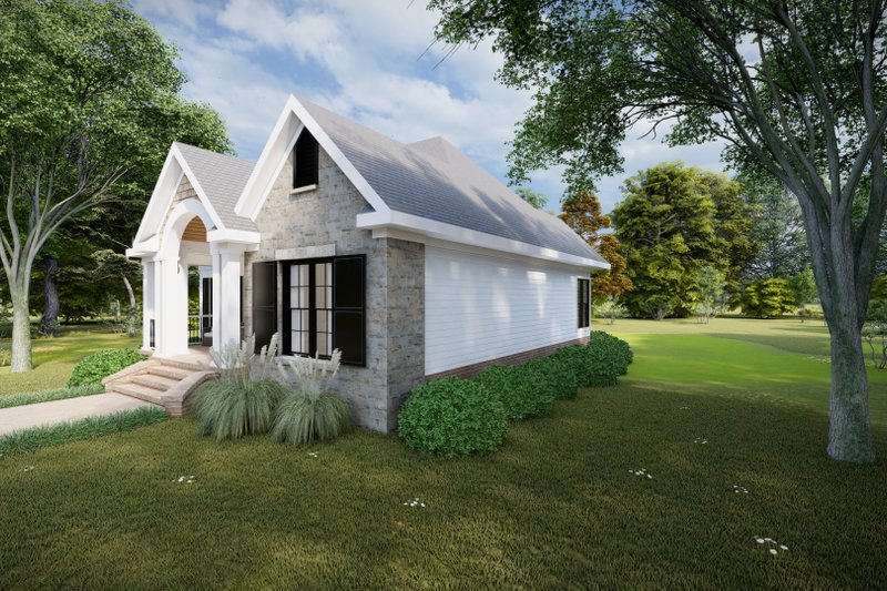House Blueprint - Exterior - Other Elevation for Cottage House Plan #1094-14 - 2 bed, 2 bath