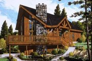 Cabin Style House Plan - 3 Beds 2 Baths 1732 Sq/Ft Plan #3-227 