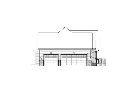 Exterior - Other Elevation for Ranch House Plan #124-1314 - 3 bed, 2.5 bath