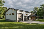 Barndominium Style House Plan - 3 Beds 2.5 Baths 2124 Sq/Ft Plan #1084-19 Exterior 